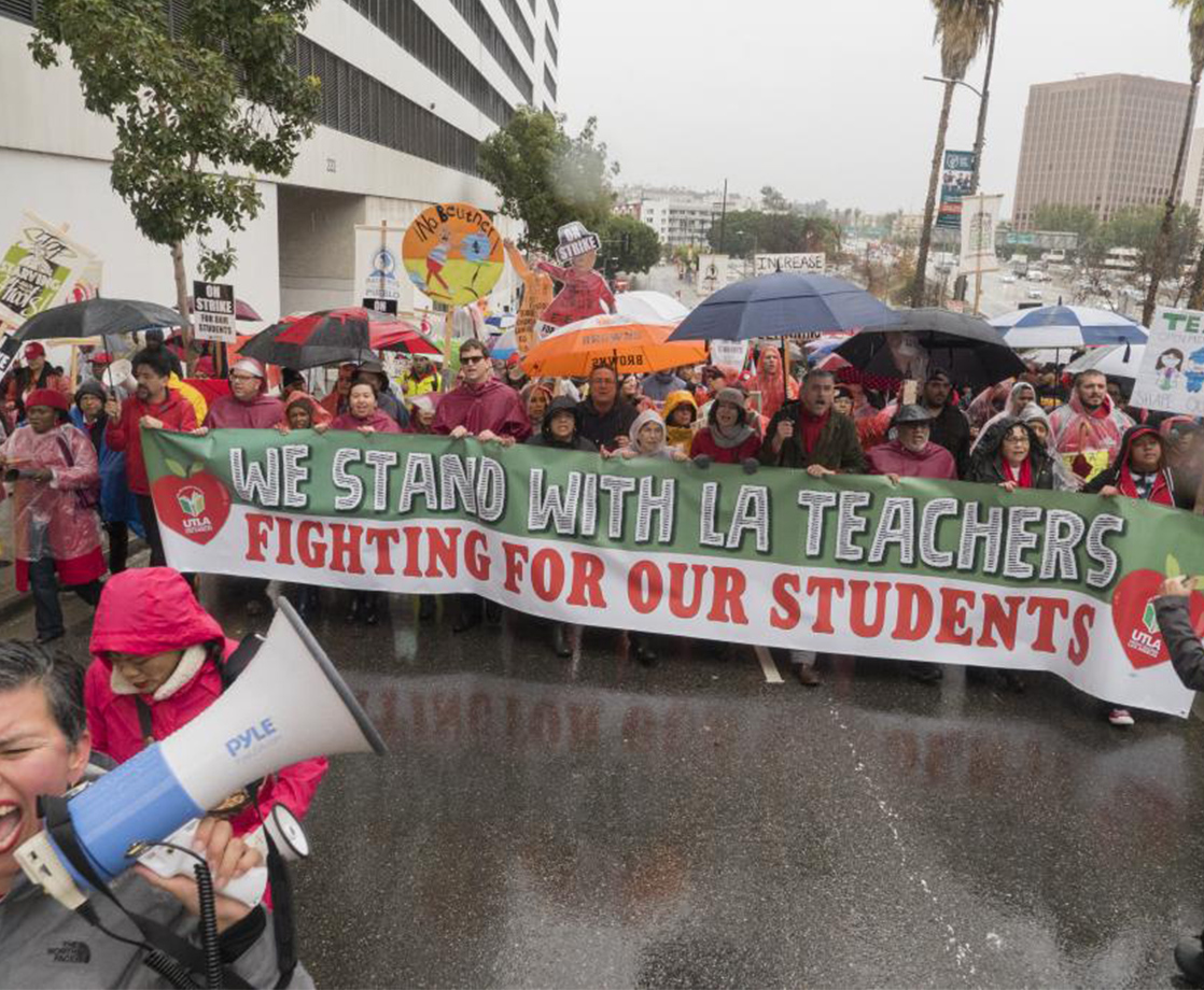 LA Teachers Go On Strike for Better Pay, Smaller Classrooms, and More Support