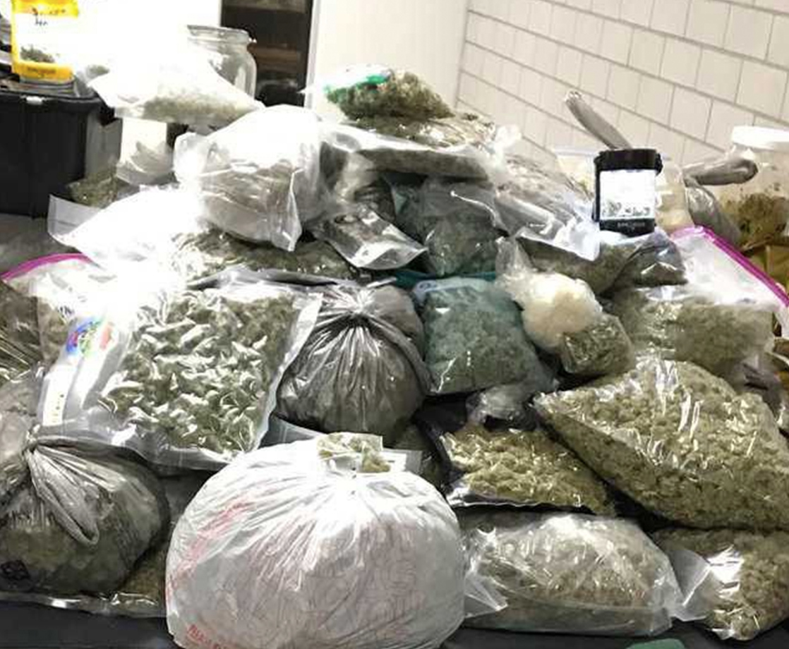 Massachusetts Police Seize 200 Pounds of Weed at Illegal Event Above Strip Club