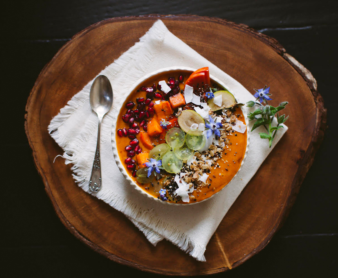 Baked to Perfection: Get Lifted with Flour Child’s Persimmon Turmeric Smoothie Bowl