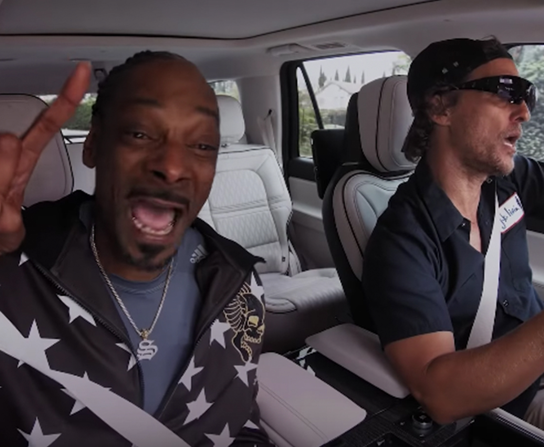 Snoop and Matthew McConaughey on “Carpool Karaoke” Will Make Your Week Better
