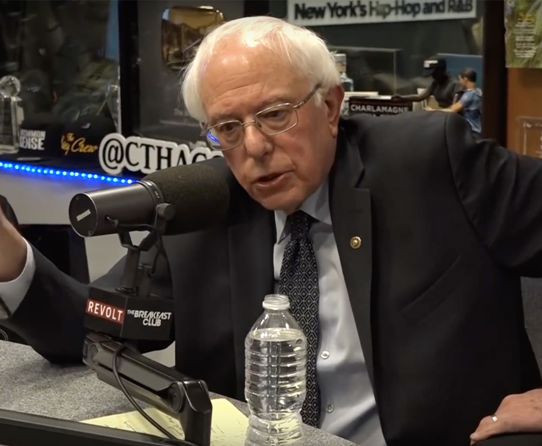 Bernie Sanders Talks Pot Legalization and Drug Reform on “The Breakfast Club”
