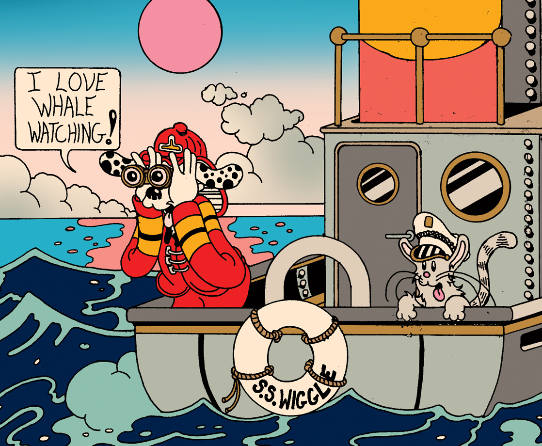 Moby Dank: Frisbee F.D. Watches Whales Smoke Weed in This Week’s Comic