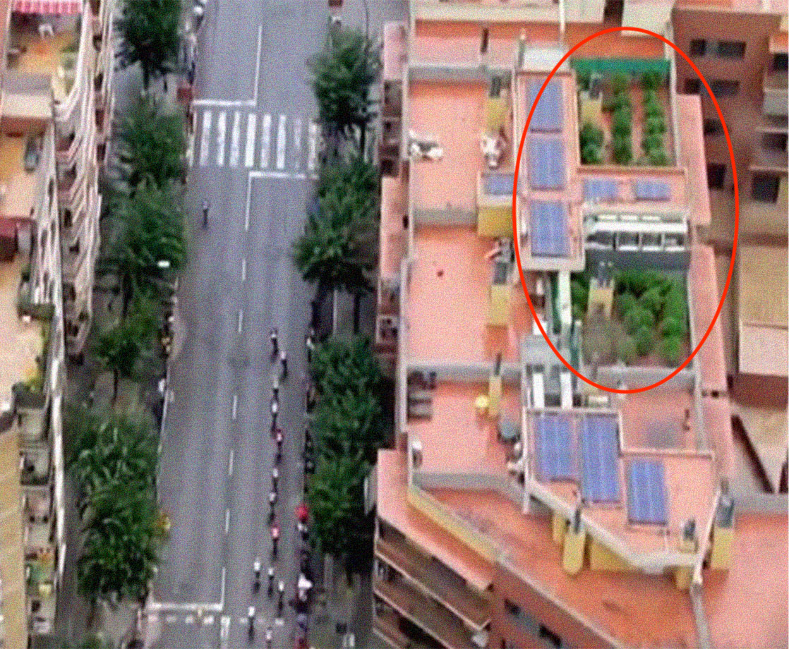 Spanish News Chopper Accidentally Leads Police to a Rooftop Pot Grow