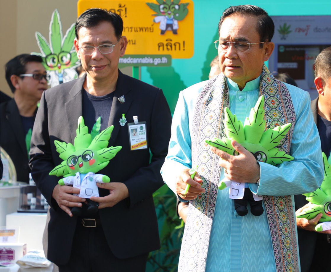 Thailand’s Prime Minister Puffs Weed Vape at Medical Marijuana Press Conference