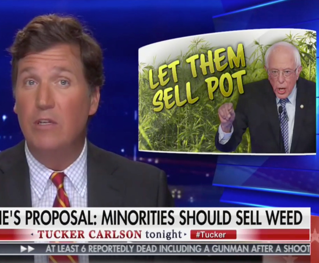 Tucker Carlson of Fox News Somehow Thinks Social Equity in Cannabis Is Racist