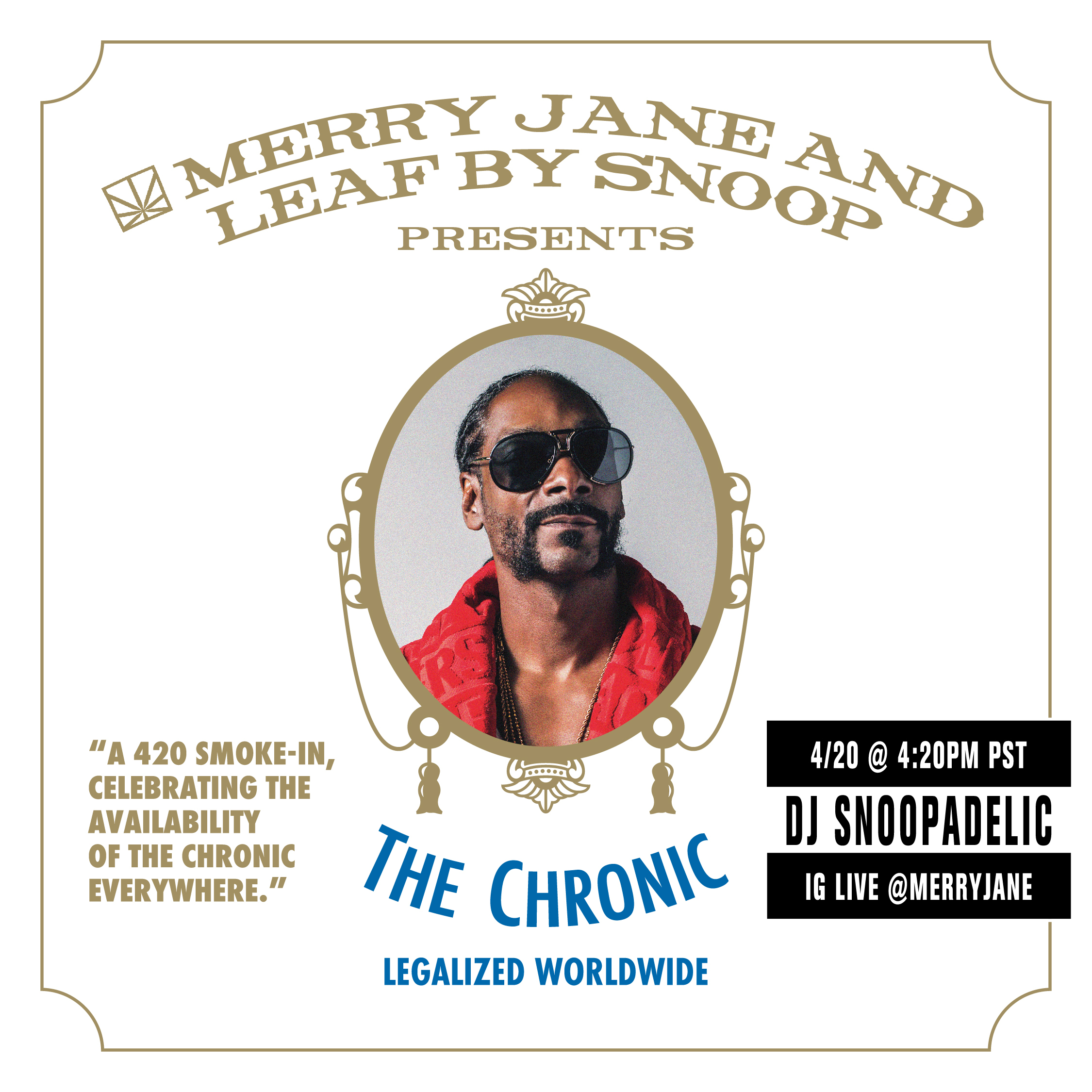 Snoop Dogg Will DJ a Special Livestream Set on 4/20 to Celebrate “The Chronic”