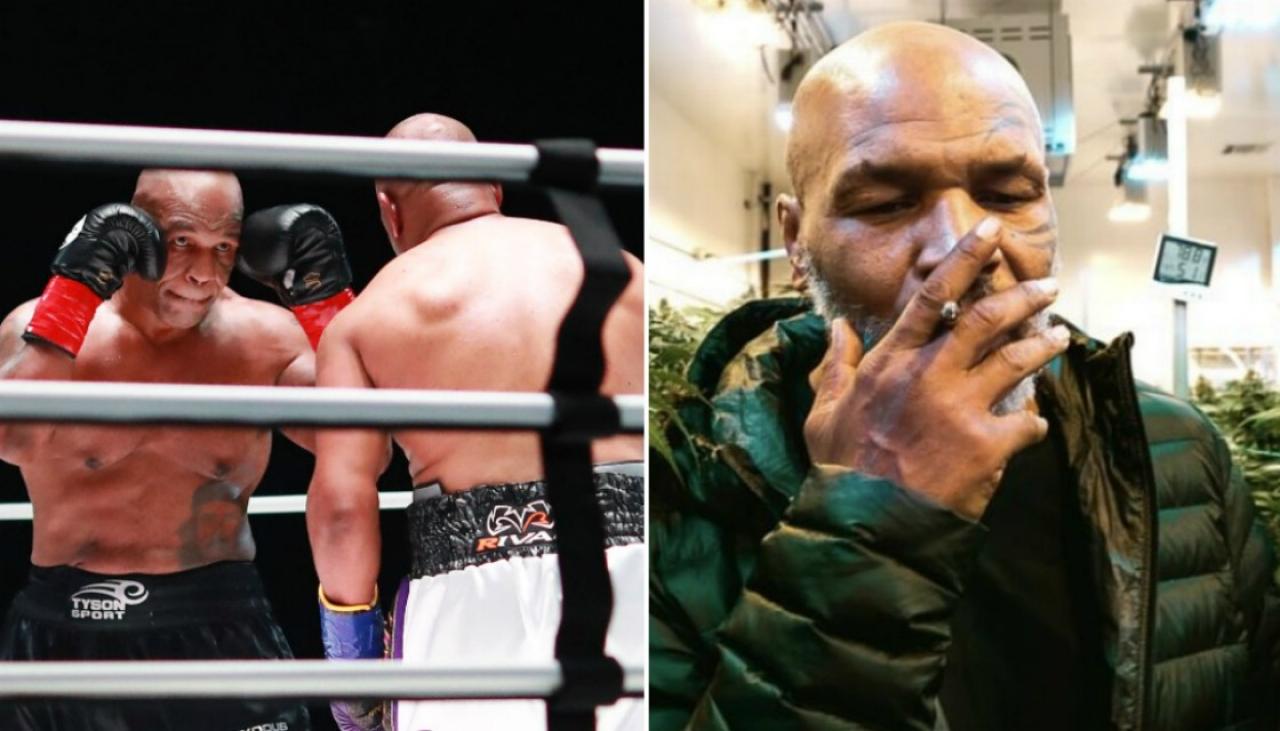 Mike Tyson Said He Smoked a Fat Joint Before His Recent Fight with Roy Jones Jr.
