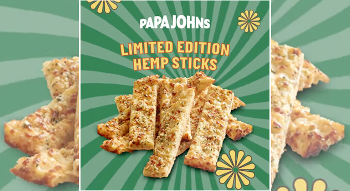 Papa John’s Pizza Enters Cannabis Game with “Hemp Sticks” in UK and Russia