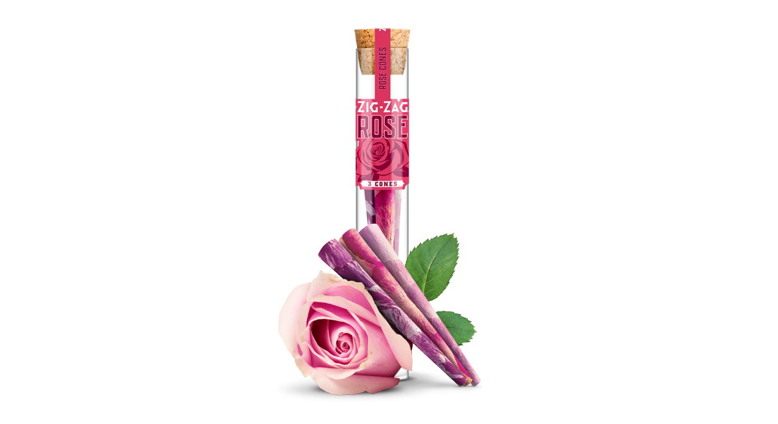 Zig-Zag Launches Cones and Blunt Wraps Made From Real Rose Petals