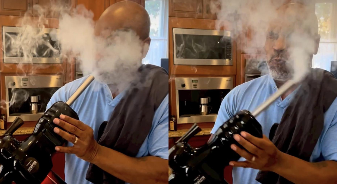 Mike Tyson Rocks a Weed-Blasting ‘Smoking Gun,’ and Now We Want One, Too