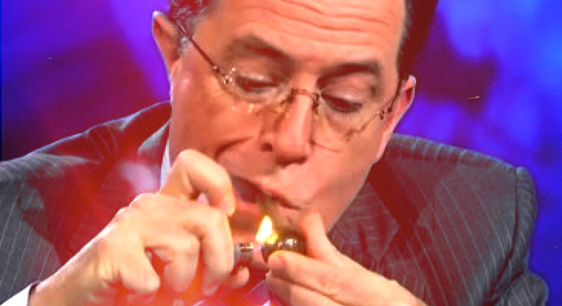 Colbert Rips Ted Cruz, and then Talks About Ripping a Joint