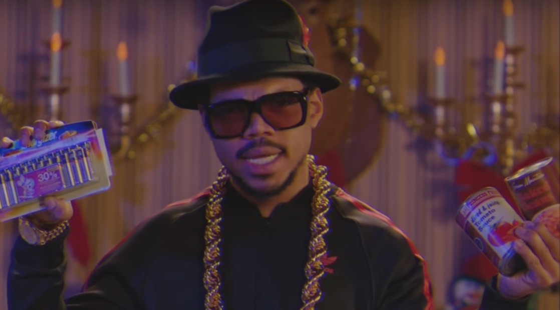 Chance the Rapper Brings Christmas Cheer in “SNL” Run DMC-Inspired Obama Tribute