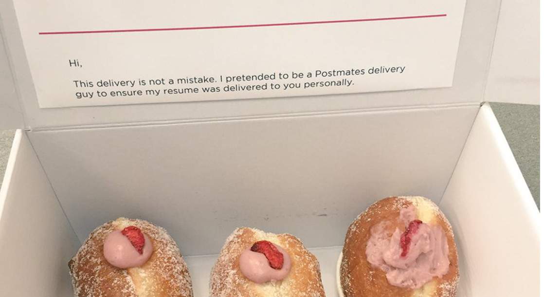 San Fransisco Resident Sneakily Delivers His Resume To Prospective Employers In A Box Of Donuts