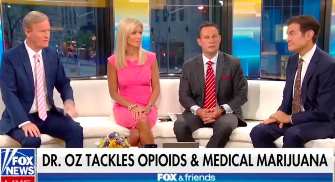 Dr. Oz Calls Out the “Hypocrisy Around Medical Marijuana” on “Fox and Friends”