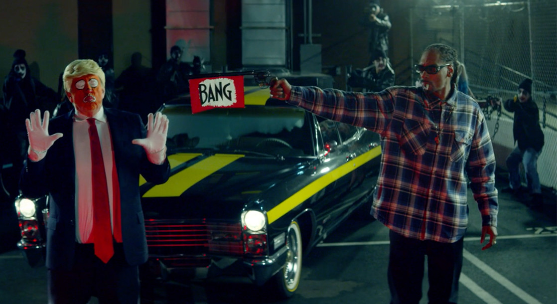 Snoop Dogg Pulls Gun On Trump Clown in Politically Charged “Lavender” Music Video