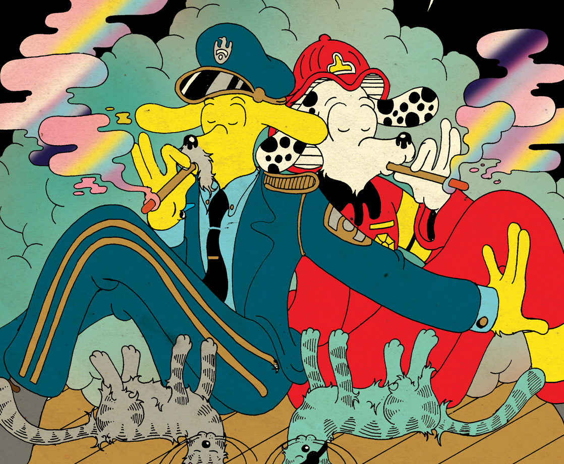 Frisbee F.D. Visits His California Cop Brother to Enjoy Legal Weed in This Week’s Comic