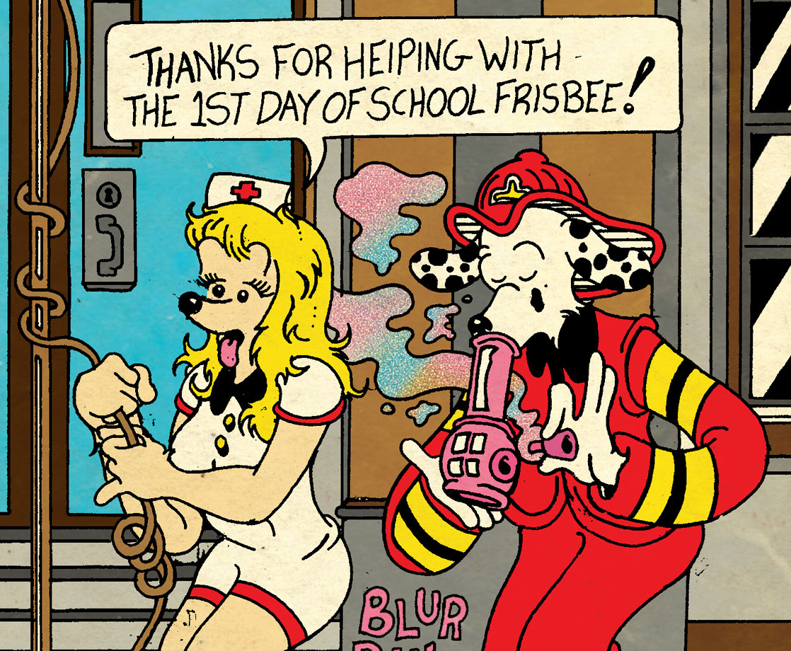 Frisbee F.D. Says Cut Class and Smoke Grass in This Week’s Comic