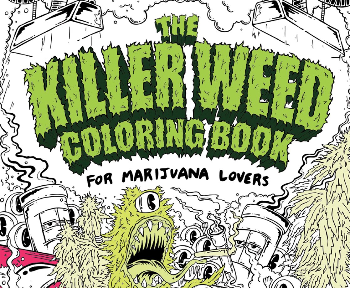 Meet the Artist Behind the Trippiest Weed Coloring Book for Adults